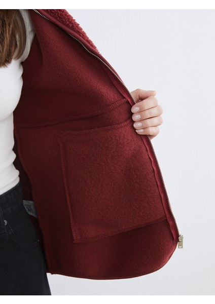 Yeni Sezon Dik Yaka Kadın Pelüş Hırka fırsatları