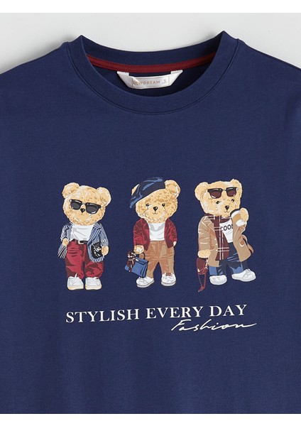 Yeni Sezon Ayı Teddy Baskılı Kadın Pijama Takımı modelleri