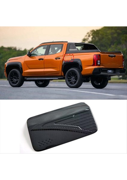 Mitsubishi Triton / L200 2024 Karbon Fiber Araba Yakıt Deposu Kapak Kapağı Kapağı Çıkartmaları Dış Aksesuarlar (Yurt Dışından) fiyatları