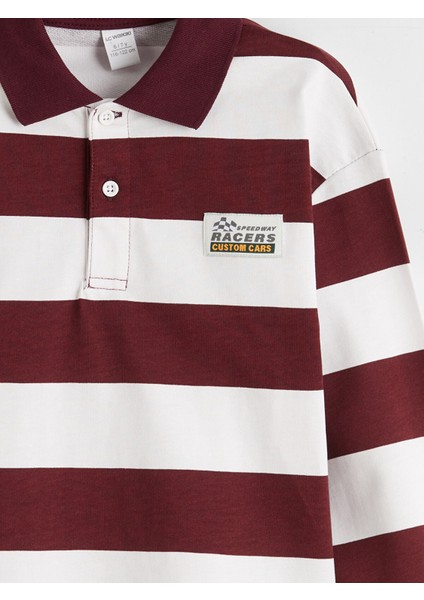 Yeni Sezon Polo Yaka Çizgili Erkek Çocuk Tişört modelleri