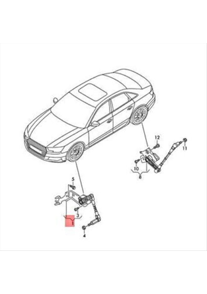 1paır Ön Far Seviyesi Sensörü 8W0941285E 8W0941286C Audi A4 S4 A5 Rs5 S5 16-23 Süspansiyon Vücut Yükseklik Sensörü (Yurt Dışından) indirimleri