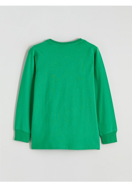 Yeni Sezon Bisiklet Yaka Minecraft Baskılı Erkek Çocuk Pijama Takımı fırsatları