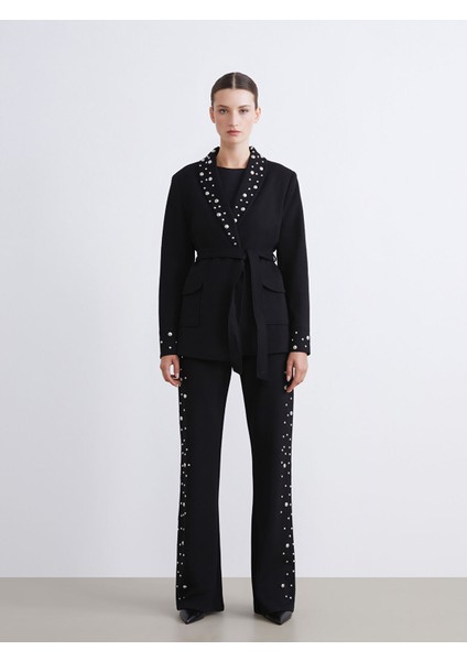 Yeni Sezon Metal Aplikeli Kadın Blazer Ceket fırsatları