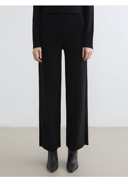 Yeni Sezon Beli Lastikli Geniş Paça Kadın Pantolon fiyatları