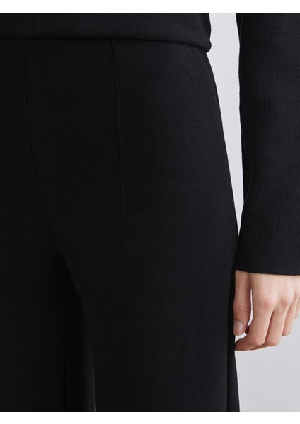 Yeni Sezon Beli Lastikli Geniş Paça Kadın Pantolon modelleri