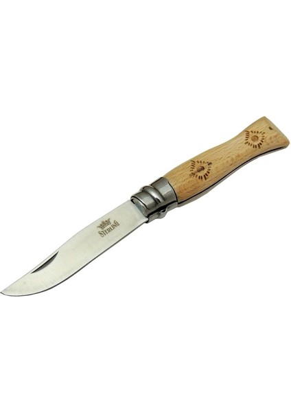 Sterling T0221 Bahçe Çakı 16 cm - Ahşap Sap, Bilezikli, Kılıflı