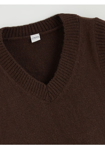 Yeni Sezon V Yaka Kız Çocuk Triko Süveter fiyatları