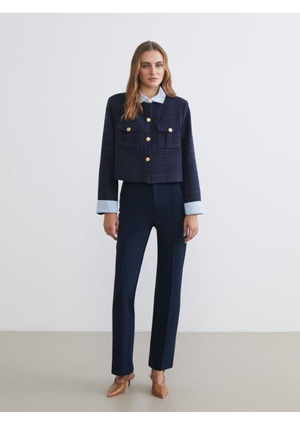 Yeni Sezon Gömlek Yaka Kadın Tüvit Ceket fiyatları