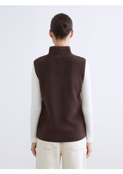 Yeni Sezon Dik Yaka Kadın Polar Yelek fırsatları