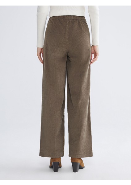 Yeni Sezon Beli Lastikli Kadife Kadın Pantolon fırsatları