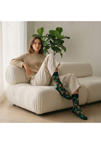 Panther Socks – Desenli Unisex Soket Çorap