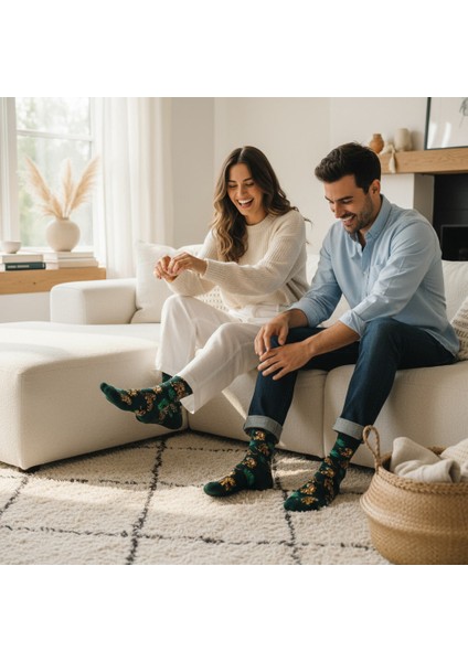 Panther Socks – Desenli Unisex Soket Çorap
