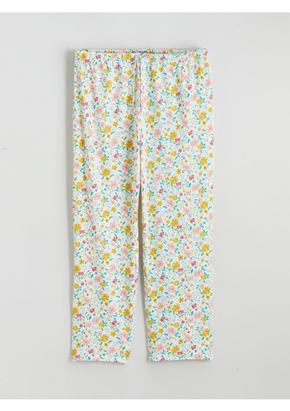 Yeni Sezon Büyük Beden Çiçekli Kadın Pijama Takımı fırsatları