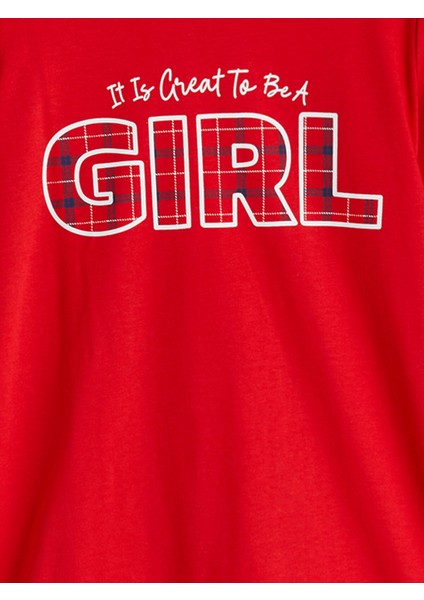 Yeni Sezon Bisiklet Yaka Baskılı Kız Çocuk Pijama Takımı Anne Kız Kombini modelleri