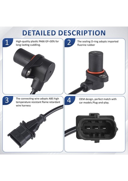 0281002410 Ford F-250 Iveco Tector Euro Cargo Vw Işçi Aksesuarları Için Krank Mili Konum Sensörü (Yurt Dışından) modelleri