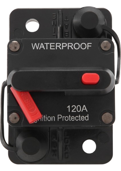 Su Geçirmez Devre Kesici Manuel Sıfırlama ile 12V-48V Dc 120A Araba Deniz Trolling Motorları Için Tekne Gücü Koruma (Yurt Dışından) modelleri