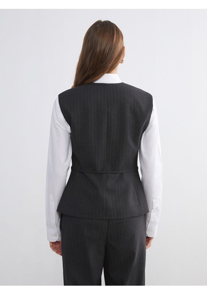Yeni Sezon V Yaka Çizgili Kadın Klasik Yelek fırsatları