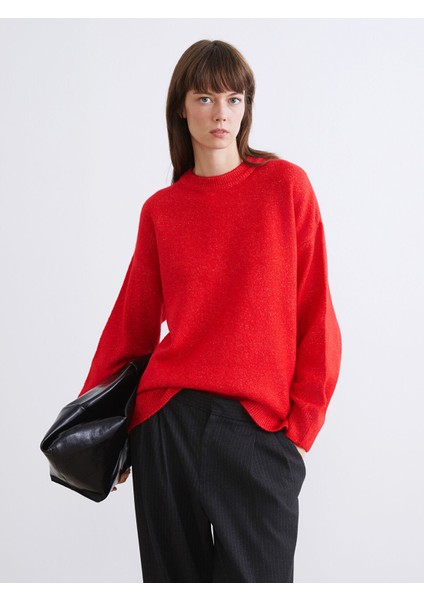 Yeni Sezon Bisiklet Yaka Kadın Triko Kazak