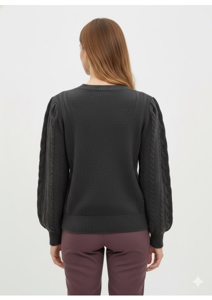 Kadın Saç Örgü Triko Kazak 7395 modelleri