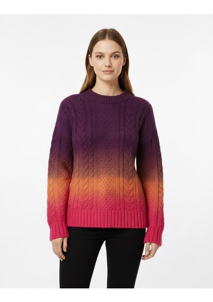 Kadın Ebruli Triko Kazak 7273