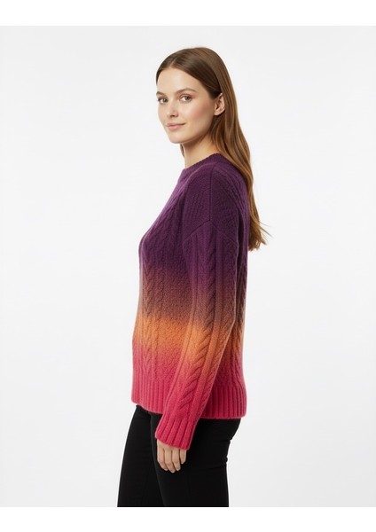 Kadın Ebruli Triko Kazak 7273 fiyatları