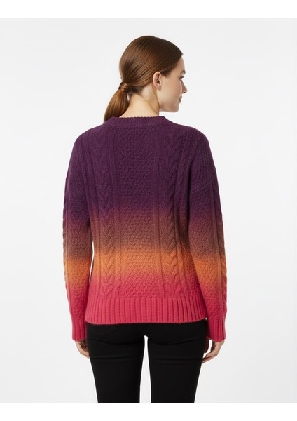 Kadın Ebruli Triko Kazak 7273 modelleri