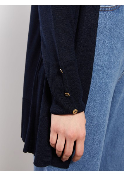 Yeni Sezon Şal Yaka Düz Uzun Kollu Kadın Triko Hırka modelleri