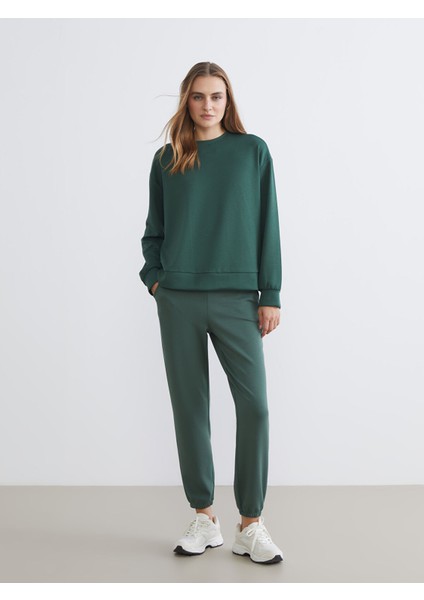 Yeni Sezon Bisiklet Yaka Oversize Kadın Sweatshirt fiyatları