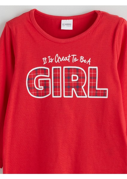 Yeni Sezon Bisiklet Yaka Baskılı Kız Çocuk Pijama Takımı Anne Kız Kombini modelleri