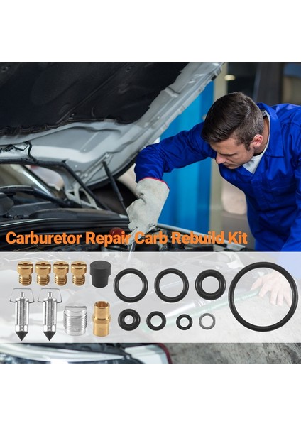 Honda Hawk Için 400 CB400T CB400 N 1980-81 Karbüratör Onarımı Karbonhidrat Yeniden Alma Kiti 2 Set (Yurt Dışından) indirimleri