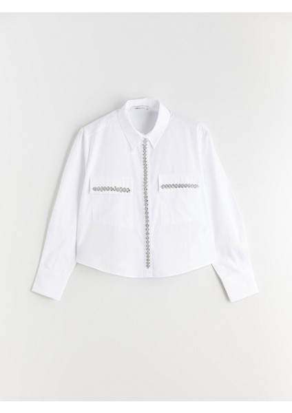 Yeni Sezon Taşlı Oversize Kadın Gömlek indirimleri