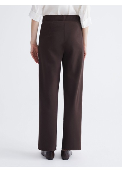 Yeni Sezon Beli Lastikli Geniş Paça Kadın Pileli Pantolon fırsatları