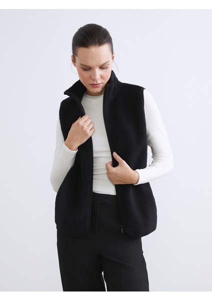 Yeni Sezon Dik Yaka Kadın Polar Yelek