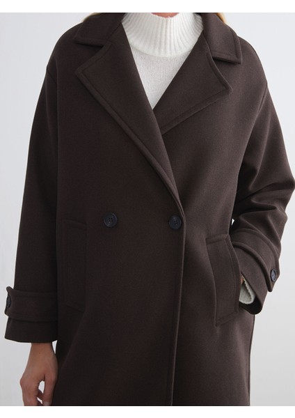 Yeni Sezon Ceket Yaka Kadın Kaşe Kaban modelleri