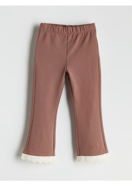 Yeni Sezon Bebe Yaka Fırfırlı Kız Bebek Bluz ve Tayt Pantolon fırsatları