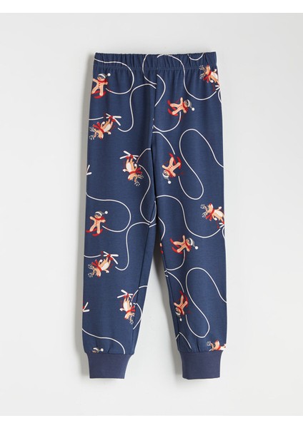 Yeni Sezon Yılbaşı Temalı Erkek Çocuk Pijama Takımı fırsatları