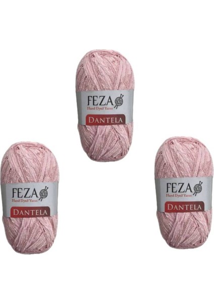 Kendinden Desenli Iplikdantela Fantezi El Örgü Ipliği, 50 Gr, 200 M (3ADET)