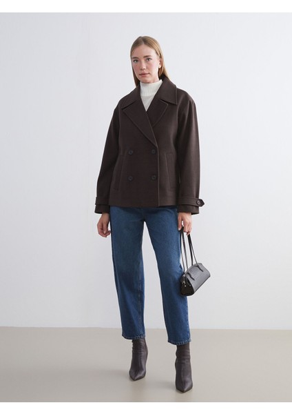 Yeni Sezon Kruvaze Yaka Kadın Kaşe Kaban fiyatları