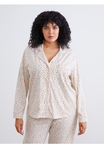 Yeni Sezon Büyük Beden Çiçekli Kadın Pijama Takımı fiyatları