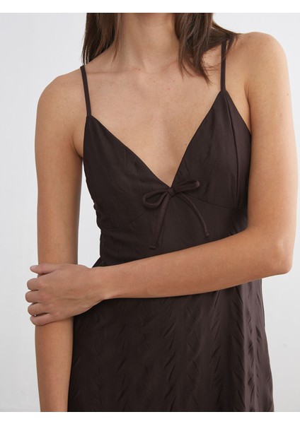 Yeni Sezon V Yaka Desenli Askılı Kadın Fantezi Gecelik modelleri