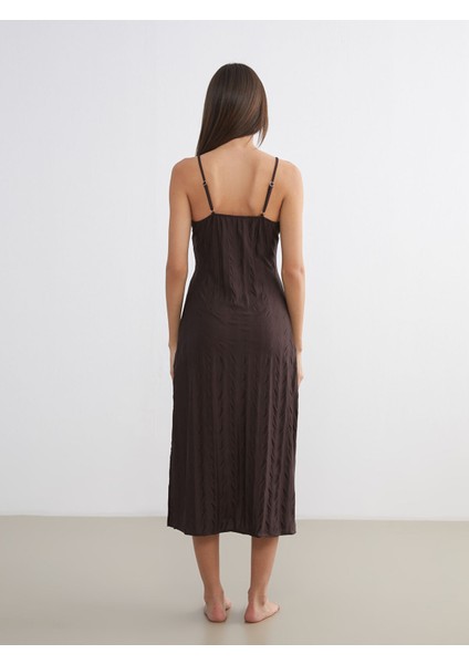 Yeni Sezon V Yaka Desenli Askılı Kadın Fantezi Gecelik fırsatları