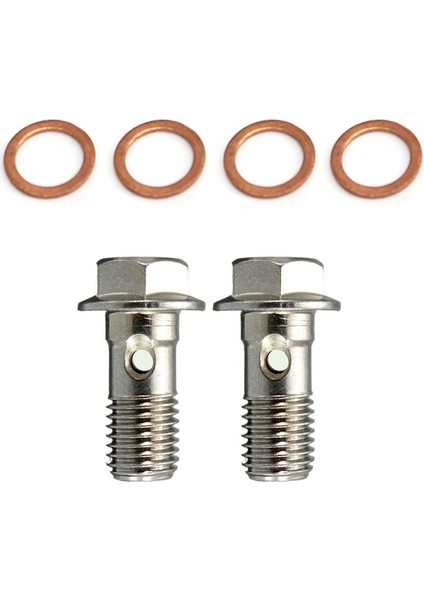 Motosiklet Paslanmaz M10 x 1 25 Banjo Cıvataları Fren Ana Silindir Vidalı Fren Hortumu Kaliper Cıvatası Hidrolik Debriyaj Vidası (Yurt Dışından)