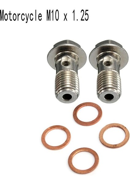 Motosiklet Paslanmaz M10 x 1 25 Banjo Cıvataları Fren Ana Silindir Vidalı Fren Hortumu Kaliper Cıvatası Hidrolik Debriyaj Vidası (Yurt Dışından) fırsatları