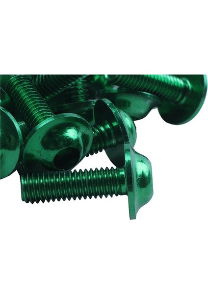 60 Pcs Yeşil Alüminyum Alaşım Motosiklet Altıgen Cıvatalar Vidalar M6 (Yurt Dışından) fırsatları