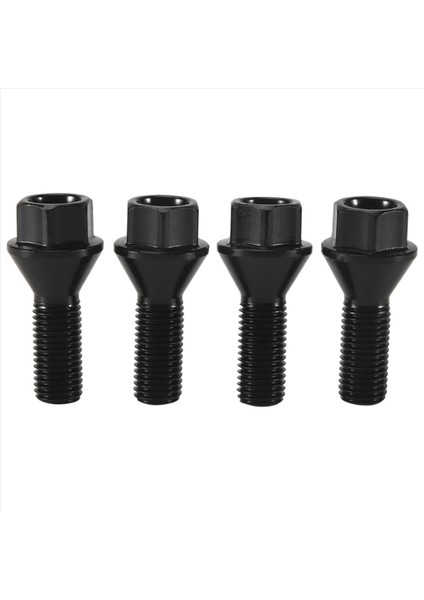 4pcs Siyah Tekerlek Cıvata Pabuç Somun Bmw E30 E36 E46 E60 E90 36136781150 (Yurt Dışından) modelleri