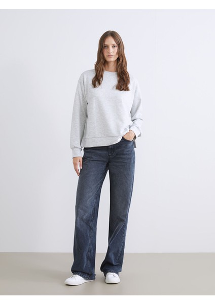 Yeni Sezon Bisiklet Yaka Oversize Kadın Sweatshirt fiyatları