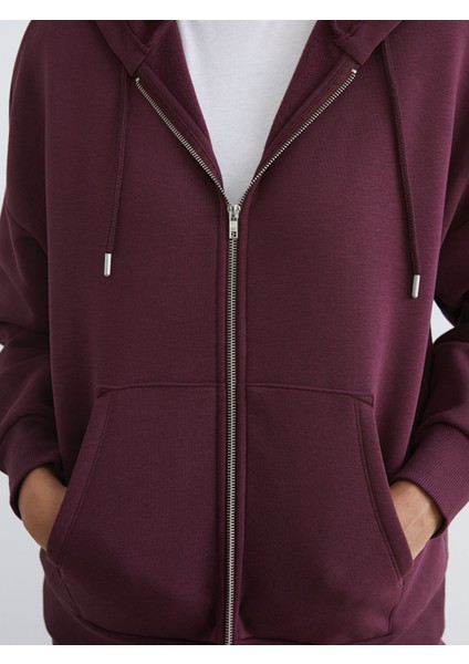 Yeni Sezon Oversize Kadın Kalın Fermuarlı Sweatshirt modelleri