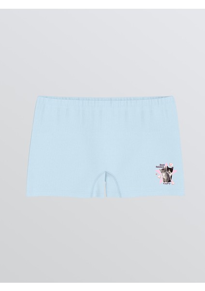 Yeni Sezon Baskılı Kız Çocuk Boxer 5'li modelleri