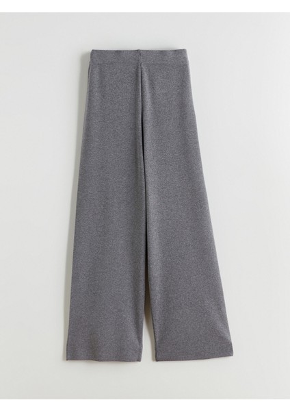 Yeni Sezon Beli Lastikli Geniş Paça Kadın Triko Pantolon indirimleri