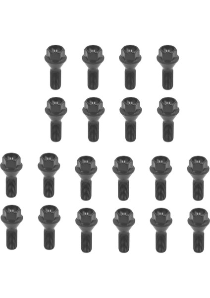 20PCS Siyah Tekerlek Cıvata Pabuç Somun Bmw E30 E36 E46 E60 E90 36136781150 (Yurt Dışından)
